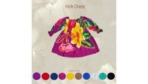 Hot Sale Rayon Hand Painted Kids Dress